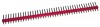 Stiftleiste 1 X 40 Polig RasterMass 2.54mm - Rot