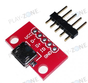 Breakout Board for USB Micro