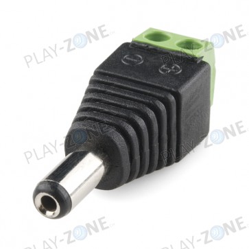 DC Barrel Jack Adapter - Male 2.1mm