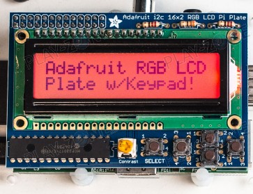 Adafruit RGB Positive 16x2 LCD+Keypad Kit for Raspberry Pi 