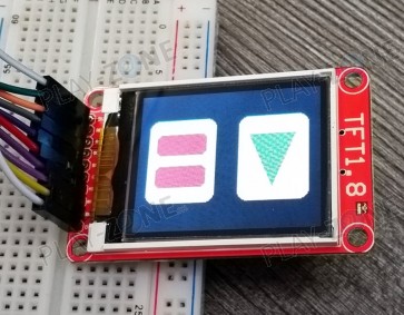 1.8" 18-bit color TFT LCD display with microSD - ST7735R