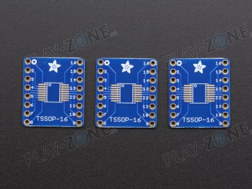 Adafruit SMT Breakout PCB for SOIC-16 or TSSOP-16 - 3 Pack!