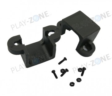 Micro Metal Gearmotor Bracket Extended Schwarz