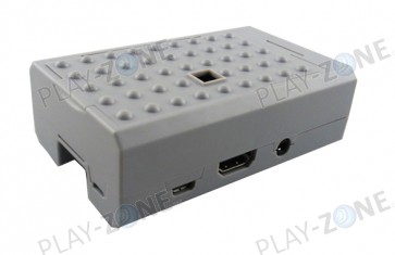 Raspberry Pi-Gehäuse mit Kamera-Aussparung - Grau