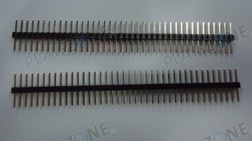 Pinheader 40 Polig 2.54mm / 2 x 6mm