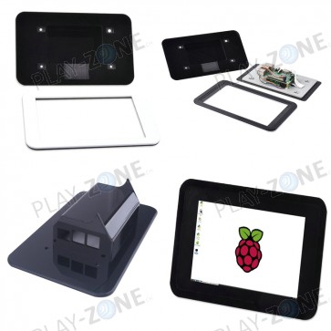 Gehäuse (Plexiglas)  für Raspberry Pi 3 & 7" Touch-Display