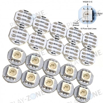 WS2813 RGB LED Breakout (NeoPixel) Round - 10 Pcs.