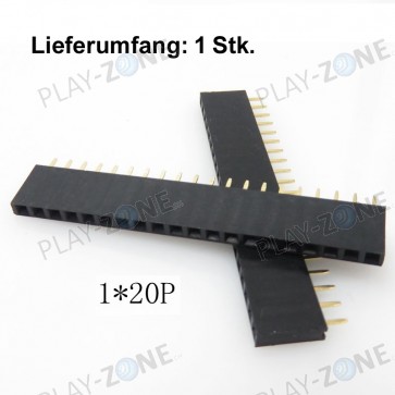 Buchsenleiste 1x20Pin, Rastermass 2.54mm