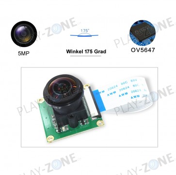 Weitwinkel-Kamera (175 Grad) für den Raspberry Pi
