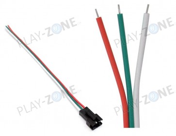 JST-SM Connector with Cable / 3Pin / Male 10CM