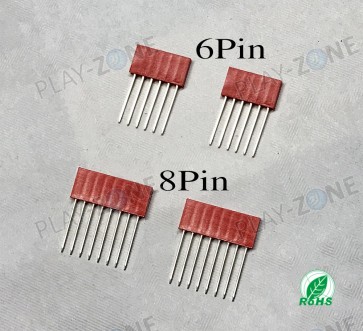 2 Pairs 8-Pin and 6-Pin Arduino Stackable Header / Red