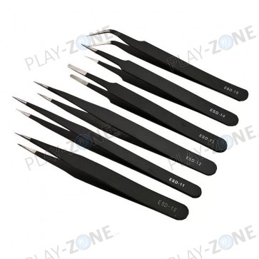 Set with 6 pair of Tweezers