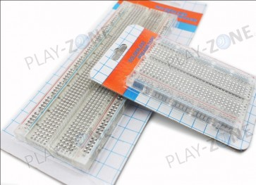 Solderless Breadboard - Transparent - Set of two