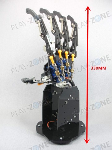 Bionische Hand (links) - mit 5 Servo-Motoren - Bausatz