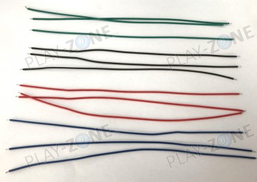12 Stk.Lötkabel 20cm, fertig abisoliert und verzinnt.