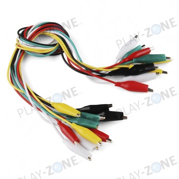 Alligator Test Leads Large - Multicolored 10 Pack 
