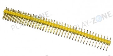 Pin Header 2 x 40 Pins 2.54mm  (0.1") - Straight - Yellow