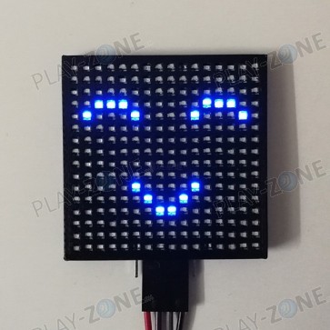 16x16 LED-Matrix / UART / 44mm x 44mm / Blau
