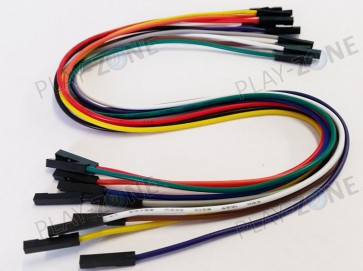 Jumperkabel 10 Stk. F/F - 30CM - 22AWG