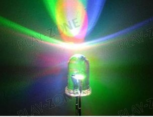 7-Colour 'Disco' LED 5mm - slow