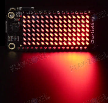 Adafruit 15x7 CharliePlex LED Matrix Display FeatherWing Red