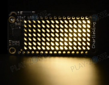 Adafruit 15x7 CharliePlex LED Matrix Display FeatherWing Warm White