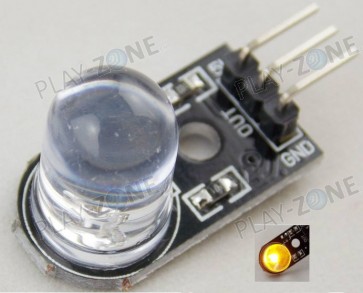 10mm LED-Breakout with Enable-Input - Yellow