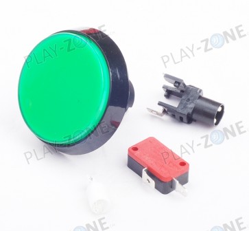 Big Dome Push Button 60mm - Green