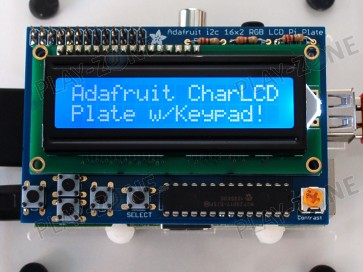 Adafruit Blue&White 16x2 LCD+Keypad Kit for Raspberry Pi