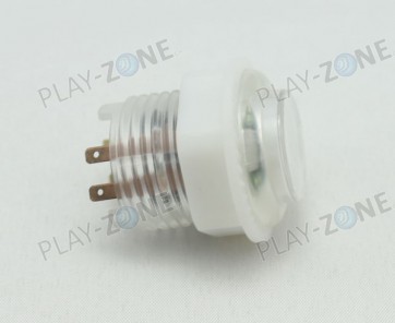 Arcade Button 24mm - White translucent with LED