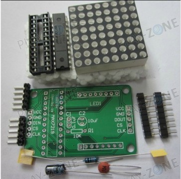 8x8 LED Matrix Breakout mit MAX7219 IC / Kit