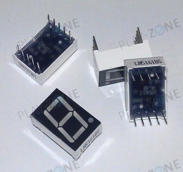 7-segment display red common anode 1 Char 0.56"