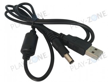 Cable USB to DC-Plug (5.5x2.1mm) 100cm Black