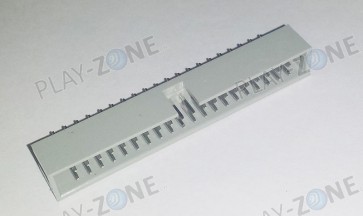 IDC Stiftleiste 2 x 20 Polig / IDE mit Fassung Grau