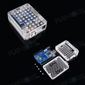 Arduino Gehäuse Transparent mit LEGO-Kompatiblen Noppen