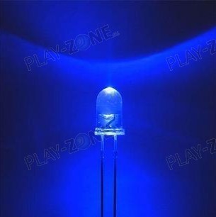 30 pcs Super Bright LED Blue in Transparent Housing / 5mm