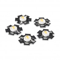 LED - 3W Aluminum PCB (5 Pack, Cold White)