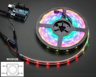 WS2812 NeoPixel Digital RGB LED Weatherproof Strip 30 LED 1M 