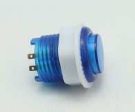 Arcade Button 24mm - Blue translucent with LED
