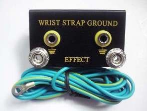 ESD Metal Bench Mount Ground Block with 2 Connectors