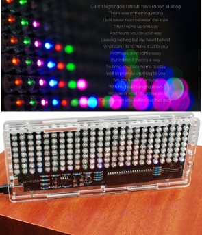 LED-Audio-Spektrumanzeige 24 x 8 Kit zum Selberlöten 
