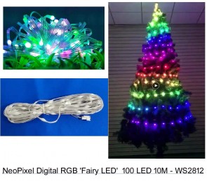 NeoPixel Digital RGB 'Fairy LED'  100 LED 10M - WS2812