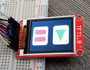 1.8" 18-bit color TFT LCD display with microSD - ST7735R