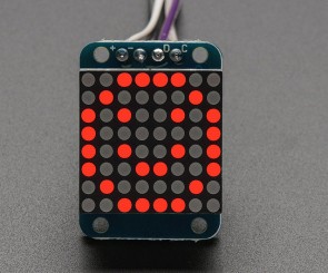 DK 8x8 LED Matrix Rot mit HT16K33 Backpack