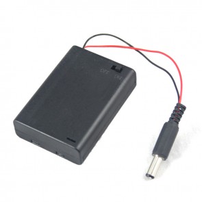 4.5V Batteriehalter mit DC-Stecker / AA / 5.5mm / 2.1mm 