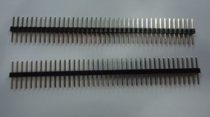 Pinheader 40 Polig 2.54mm / 2 x 6mm
