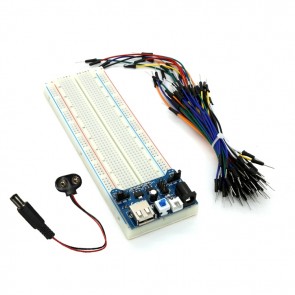 Breadboard Prototyping Set with Power-Adapter