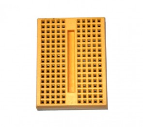 Lochraster-Steckplatine / Breadboard-170 / Gelb