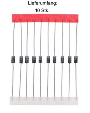 10 Pcs. 1N4001 General Purpose Rectifier Diode MiC