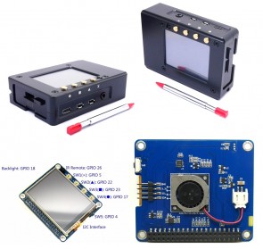 Alugehäuse mit 2.4" TFT-Screen + Touch für Raspberry Pi4